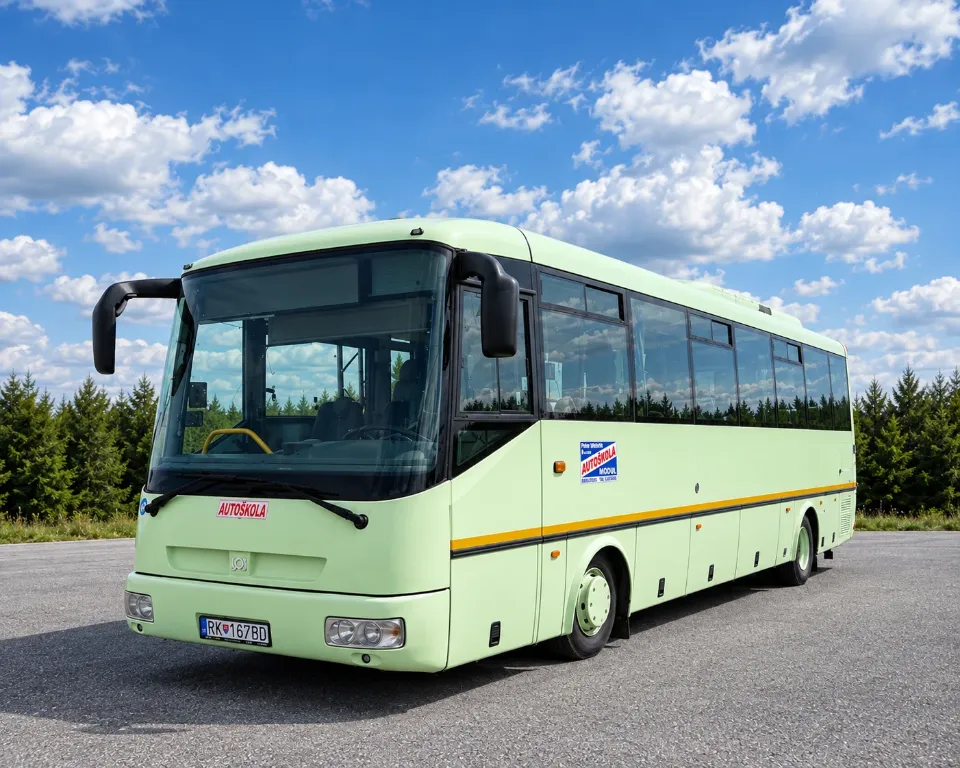 Autobus na výcvik skupiny D